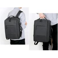 Mochila de viaje clásica para hombre, morral de negocios expandible con USB, bolsa de gran capacidad para ordenador portátil, impermeable, a la moda - details 30