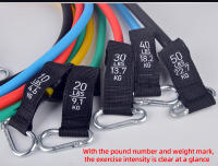 Juego de bandas de resistencia para culturismo, equipo de gimnasio en casa, entrenamiento profesional, bandas de goma elásticas para Fitness, 12 Uds. - details 7