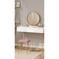 Maquillaje con Espejo 4 Cajones Mesa de Maquillaje con Taburete Moderno Cosmético con 10 Bombillas LED 90x40x140cm Blanco 0029SZT - details 13