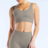 Nuevo sujetador deportivo minimalista de spandex con costura nueva, adecuado para el fitness femenino, estiramiento, ropa de yoga transpirable. ﻿ - details 16