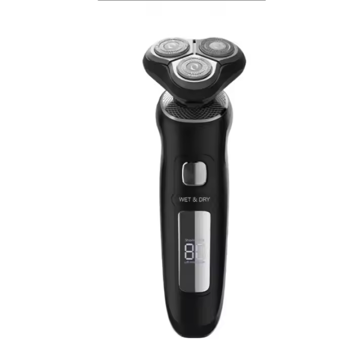 Afeitadora eléctrica inteligente con pantalla digital LCD afeitadora 3 en 1 para hombres aparato para el pelo de la nariz lavable - 1