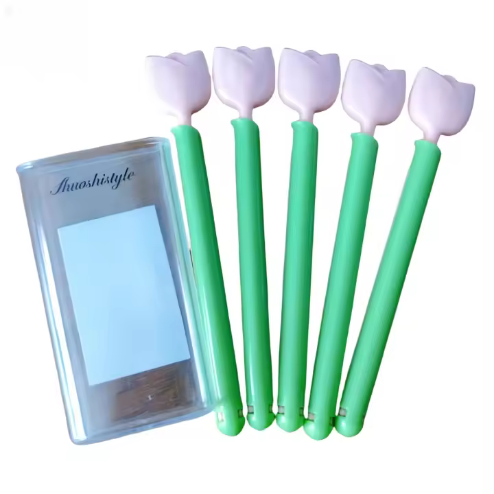 Clip de Tulipán para Sellado de Bolsas de Comida 5pcs en Caja con Organizador Magnético - 1