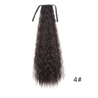 Peluca de cola de caballo afro rizada permanente de maíz, extensión de cola de caballo, cola de caballo larga ondulada y rizada ombre, postizo de cola de caballo natural esponjoso para mujeres - details 13
