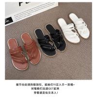 Sandalias de Mujer Verano 2025 Punta Redonda Moderna - Tejido Artesanal con Doble Estilo Playa y Ciudad - Zapatos Deportivo Elegante de Moda para Vacaciones (Estilo Havaianas) - details 8