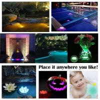 LED de buceo con batería RGB 10LED, luz subacuática para piscina de jardín nocturno, florero de boda - details 9