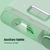 Cortauñas eléctrico con carga USB 2 en 1, automático, tijeras para dedos, iluminación para bebés y adultos - details 5