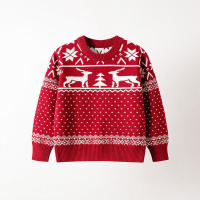 Suéter informal tejido con estampado de renos para niños y niñas, suéteres de árbol de Navidad, ropa cálida para bebés, Año Nuevo - details 9