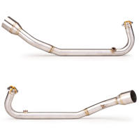 For Honda PCX125 PCX150 PCX160 Motorcycle Exhaust Front Link Pipe Header Middle Link Connect Full System Modified Slin On pipe - details 4