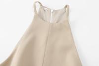 Ropa de mujer de estilo europeo y americano, vestido corto suelto con cuello de diseño abierto de moda - details 2