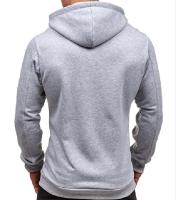 Sudadera con Capucha de Cierre Cremallera Cardigan de Color Sólido para Hombres - details 12