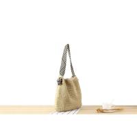2025 nueva mujer estilo marino versátil cuerda de papel bolsa tejida correa de hombro anudada nicho de vacaciones bolsa tejida bolsa de playa - details 7