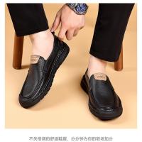 Nuevos zapatos informales de cabeza redonda para hombres, mocasines de cuero para hombres - details 19
