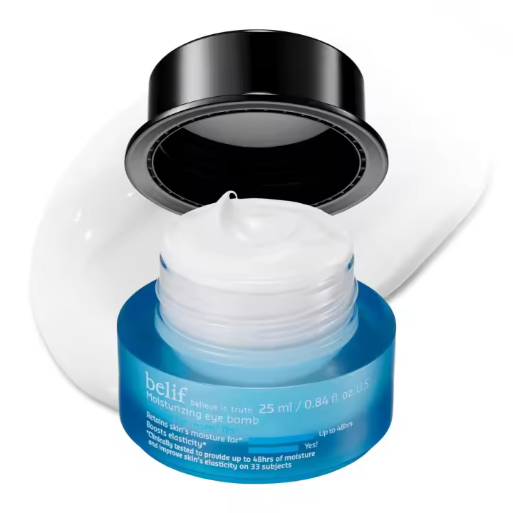 belif Peptide Bomb, crema antienvejecimiento para arrugas, líneas finas, patas de gallo y bolsas para los ojos, hidratación de 48 horas con ceramida, escualano, - 1