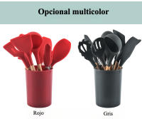 Juego de Utensilios de Cocina de Silicona de 12 Piezas No Pegajoso, Fácil de Limpiar - details 2