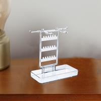Estante de joyería de escritorio transparente con Base, soporte organizador para collares colgantes, bandeja de almacenamiento desmontable creativa - details 8