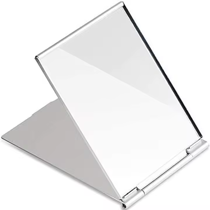 Little Travel Mirror - Espejo compacto de bolsillo plegable - Espejo de mesa pequeño y liviano para viajar y maquillarse (3#) - 1