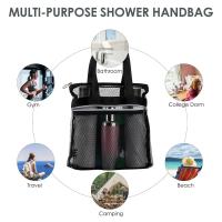 Bolsa de playa de malla portátil, organizador de artículos de tocador multifuncional, bolsa de cosméticos para ducha, bolsa de almacenamiento transparente, bolsa de viaje para lavado, natación - details 6