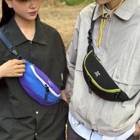Bolso de pecho deportivo de gran capacidad para hombre, bandolera de nailon con contraste de Color, bolso de dumplings, impermeable, de estilo coreano, para exteriores - details 20