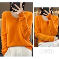 2024 100% Merino pura lana con cuello en V Otoño e Invierno suéter nuevo suéter de cachemira de las mujeres Casual de punto Top DMR201 - details 28