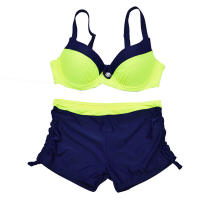 Conjunto de Bikini rojo con realce para mujer, traje de baño Sexy acolchado con correa ajustable, Bikinis bordeados, ropa de baño para verano 2023 - details 2
