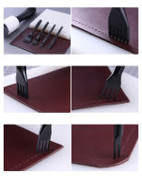 Herramienta de perforación de cuero de 1/2/4/6 garra, cortador de cuero, bolsa de billetera de hierro de encendido, juego de herramientas para manualidades, acero negro, paso de 3/4mm, 4 piezas - details 2