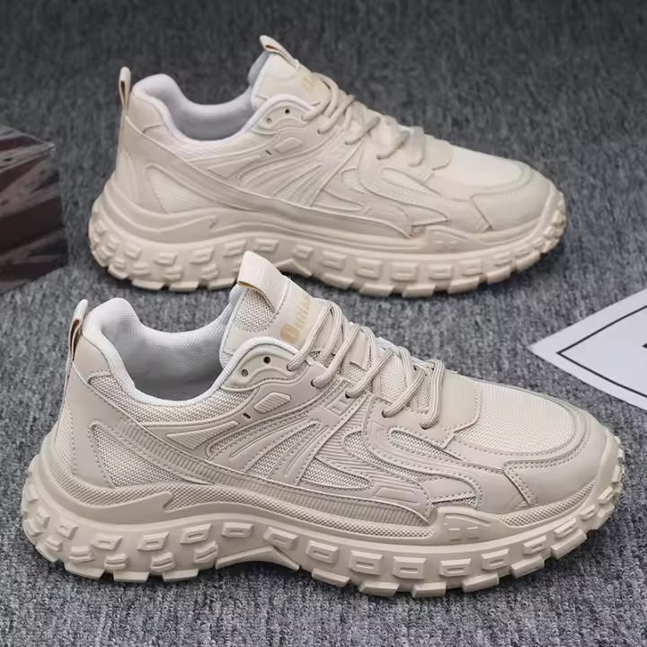 Malla transpirable resistente al desgaste zapatos casuales suela de neumático antideslizante deportes zapatillas de correr tendencia de moda zapatos de los hombres - 1