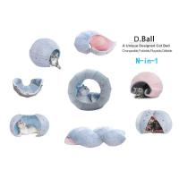 Cama de Gato de concha para interiores, juguetes de gato, Bola de fieltro interactiva, cueva de gato suave, túnel plegable multifunción para mascotas, tubo de juguete divertido - details 4