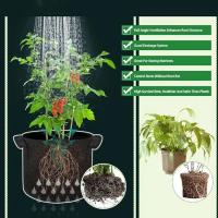 Bolsa de 5 galones, bolsa de plantación multifuncional no tejida con asa duradera, 5 unidades - details 2