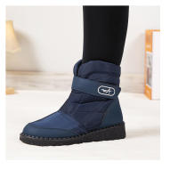 Botas de nieve de gran tamaño para mujer, zapatos cálidos de terciopelo de algodón, impermeables y antideslizantes, novedad - details 14