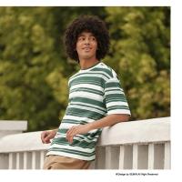 Camiseta de Verano 2025 para Hombres Semir Manga Corta, Rayas Coloridas, Ropa Casual Versátil - details 7