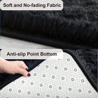Alfombras De Gran Área Para Sala De Estar, Color Gris Claro, Teñidas Con Corbata, 1 unidad - details 2