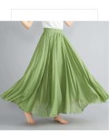 Verano negro algodón en mujeres Maxi Faldas Ropa Mujer parte baja holgada Haruku Saia Casual Boho Falda larga Ropa de Mujer - details 3