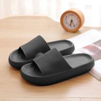 Sandalias de suela gruesa para mujer, novedad de verano, zapatillas de baño de suela blanda para el hogar de Eva para parejas - details 5