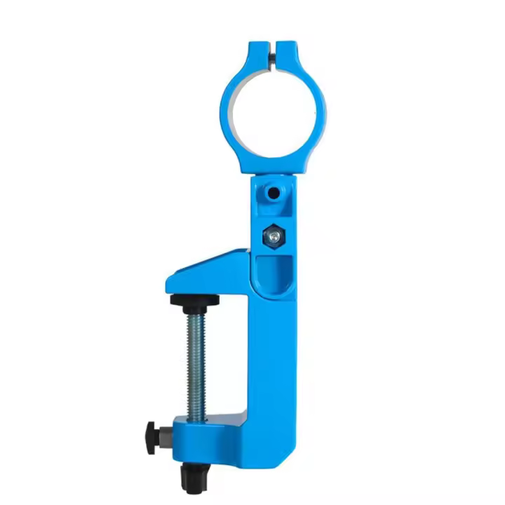 Abrazadera de taladro Universal para taladros eléctricos, soporte de fijación de taladro eléctrico ajustable de precisión, aleación de aluminio giratoria - 1