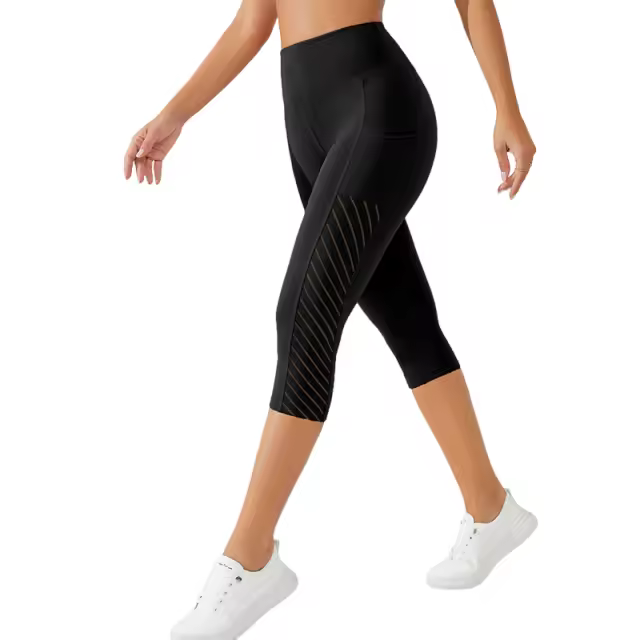 Pantalones Cortos de Yoga para Mujer Cintura Alta con Bolsillos Levantamiento de Glúteos - 1
