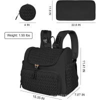Bolsas de pañales para mamá, bolsa colgante para cochecito de bebé, mochilas de pañales de gran capacidad con cambiador, cómodas bolsas de lactancia para bebé - details 3