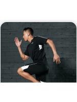 Traje de manga corta de secado rápido para hombre, ropa de fitness deportiva para correr al aire libre, LT311, Verano - details 3