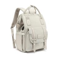 Bolsa de pañales,Mochila portabebés,Bolsa impermeable de almacenamiento,Bolsa de maternidad para viajes al aire libre,Productos para bebés,2 capas,Mochila de nylon gris - details 23