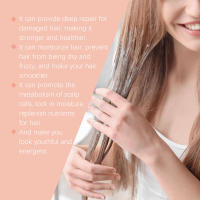 Repair Nutre, repone, repara el cabello seco y encrespado, mascarilla capilar suave y brillante que controla la grasa. - details 4