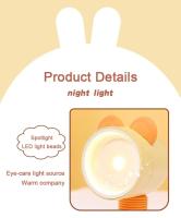 Mini luz LED nocturna alimentada por batería para dormitorio, mesita de noche, lámpara de escritorio de dibujos animados, lámpara de ambiente para decoración de escritorio, luz nocturna - details 10
