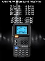 Quansheng-walkie-talkie portátil UV 5R Plus, Radio Am Fm bidireccional, conmutador, estación VHF, receptor K5, juego inalámbrico Ham de largo alcance - details 5