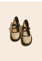 Nuevo Four Seasons Commuter francés boca ligera plataforma tacón zapatos de las mujeres británico pequeño zapatos de cuero - details 25