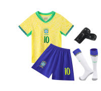 Camiseta de fútbol Brasil local 24-25 No.10 para niños y adultos, tallas 14-3XL para adultos - details 5