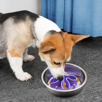 Inserto de alimentador lento en espiral de silicona con ventosa fuerte para perros pequeños, medianos y grandes, tazón de alimentación, productos para mascotas - details 1