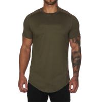 Camiseta deportiva de cuello redondo para hombre, camisa de entrenamiento de malla transpirable de secado rápido, ajustada, mang - details 10