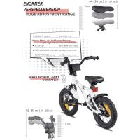 Bicicleta para Niños de 3-4 Años Bicicleta Infantil con Pedales y Freno Contrapedal Blanco - details 4