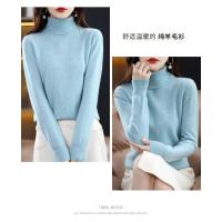Suéter de cachemira de lana de 100% para mujer, suéter tejido con cuello alto, jerséis de manga larga, ropa de otoño e invierno, Jersey cálido, Tops - details 9