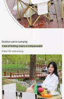 Silla de Camping portátil plegable, sillas turísticas ligeras, silla de pesca, muebles de exterior, equipo de Camping para caminata por la naturaleza - details 3