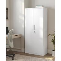 Armario de Garaje de 5 Estantes con 2 Puertas, Armario de Oficina, 40 x 80 x 180 cm, 1 Cerradura, Estantes Ajustables, Gabinete de Metal, Gris Mate OMC015G01 - details 35