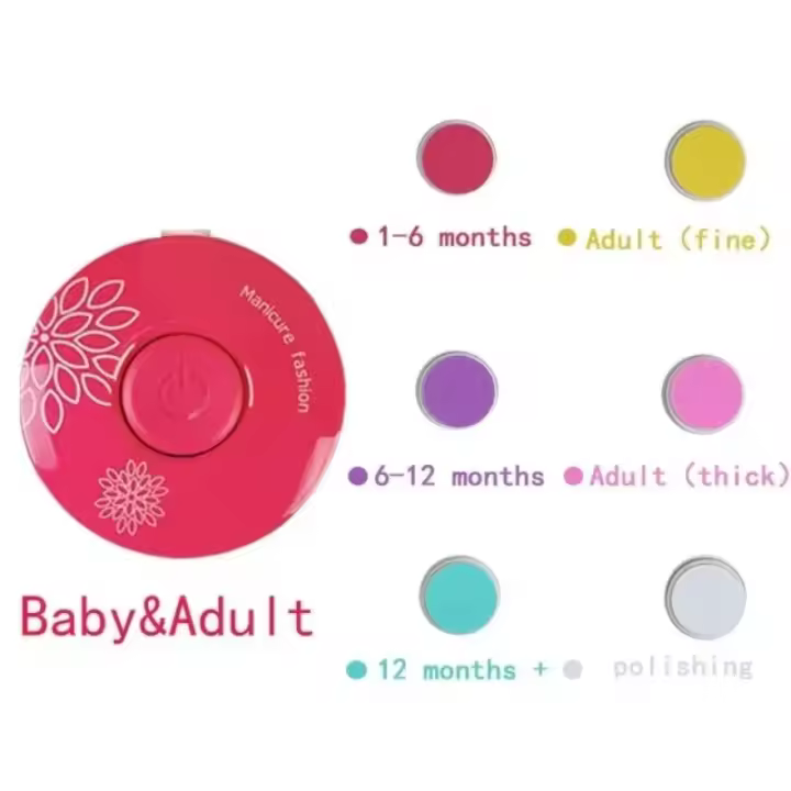 Cortauñas eléctricas para bebés Herramienta para pulir uñas Tijeras para uñas de bebés Kit de higiene para bebés Cortauñas para recién nacidos - 1